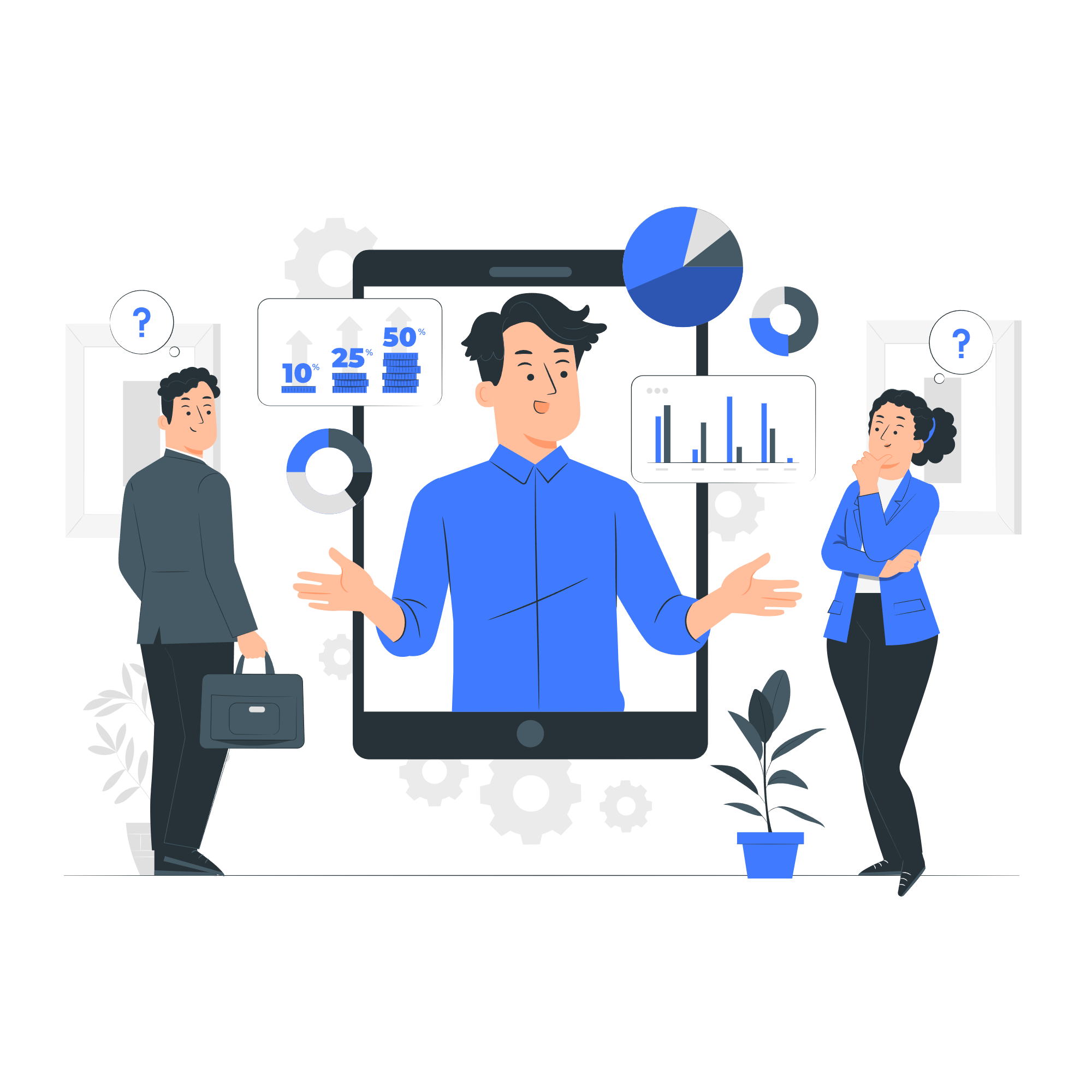 Financial strategy illustration